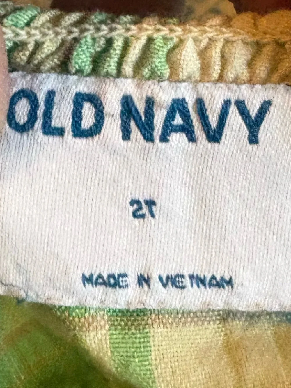 Old Navy Green Plaid Ruffle-Strap Sundress